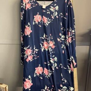 Floral Navy Dress